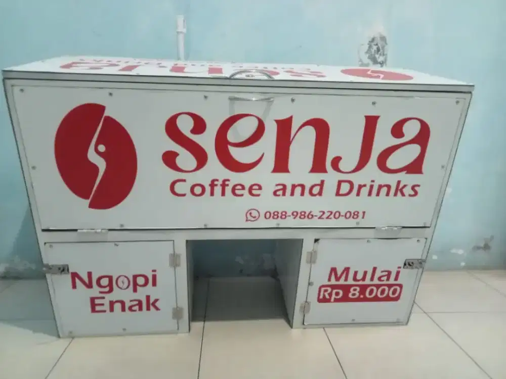 Box jualan telur gulung, bakso, cilok, siomay, dll