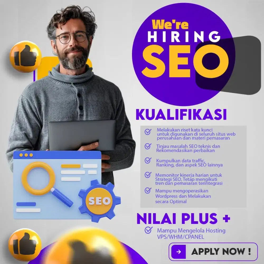 DICARI SEO EXPERT UNTUK DI LUAR NEGRI GAJI, BONUS, CUTI