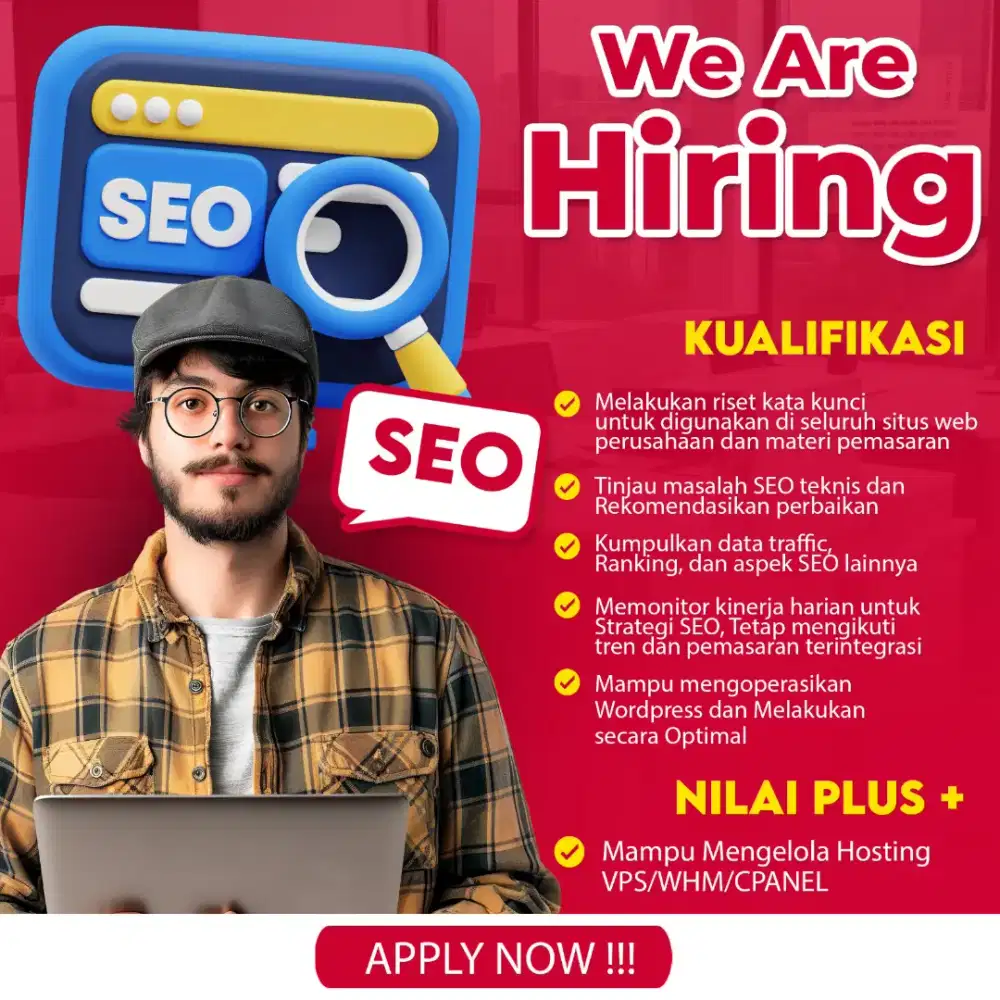 DICARI SEO EXPERT GAJI 10-20JT