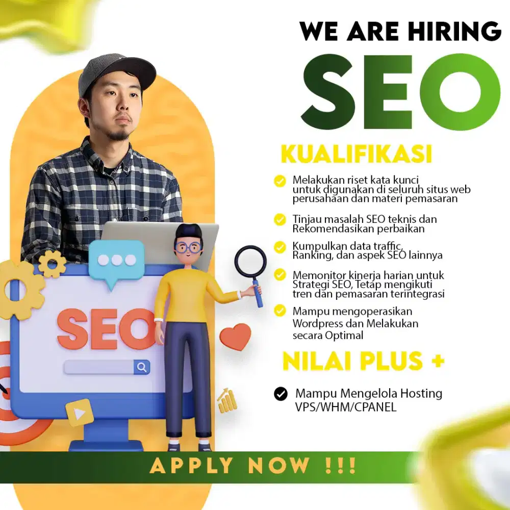 DICARI SEO EXPERT GAJI 10-20JT