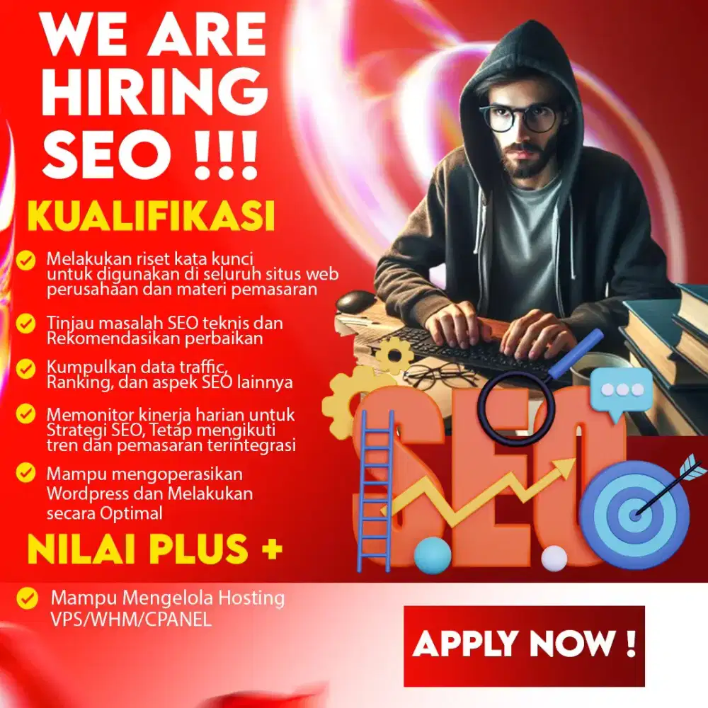 DICARI SEO EXPERT GAJI 10-20JT