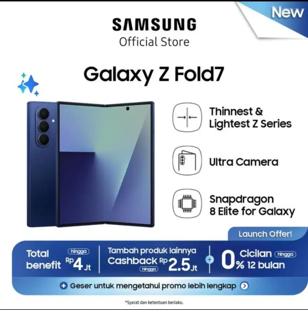 SAMSUNG GALAXY Z FOLD7 RAM 12/256GB