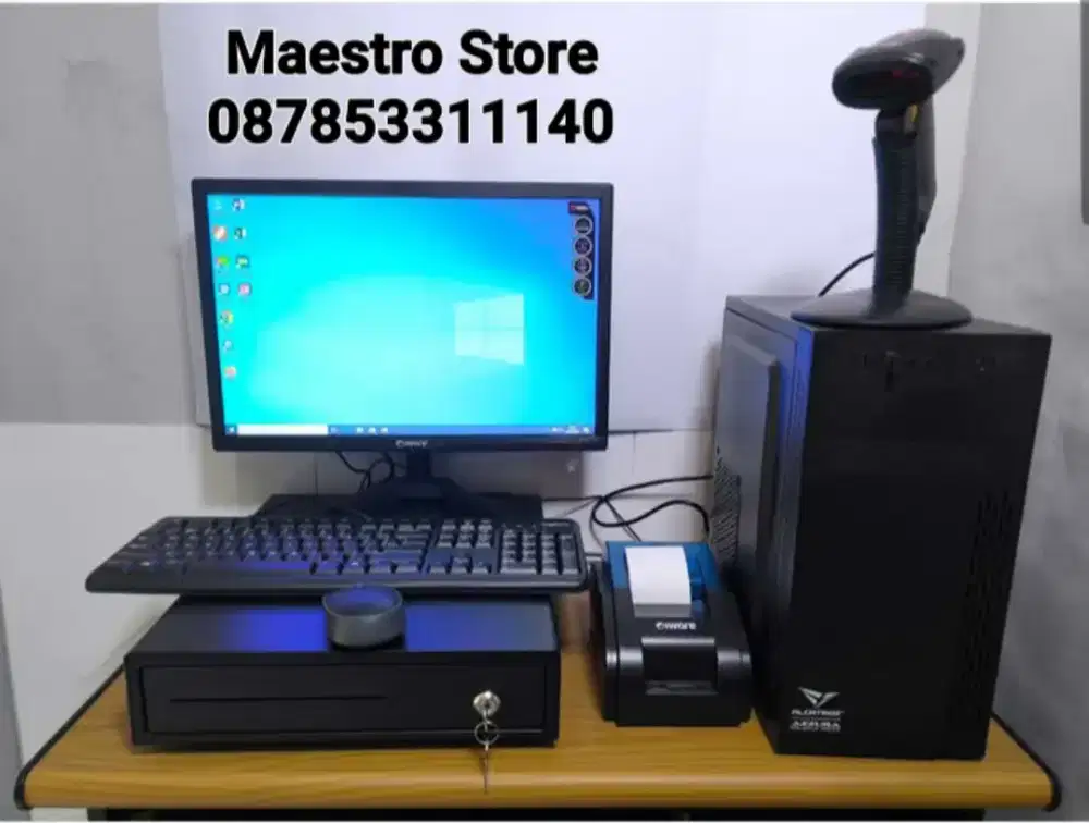 PC KOMPUTER KASIR LENGKAP SIAP PAKAI TERMURAH TOKO APOTEK KLINIK DLL
