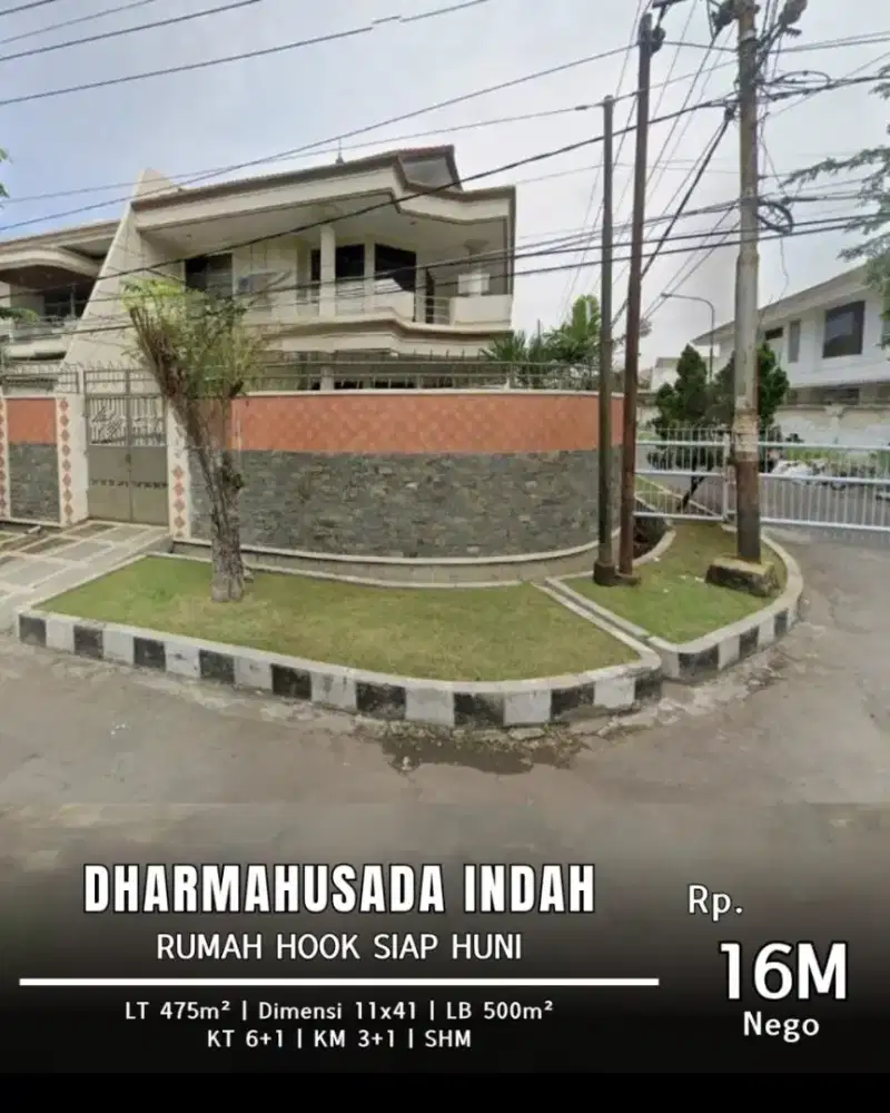Dijual rumah DharmaHusada indah dekat mall galaxy
