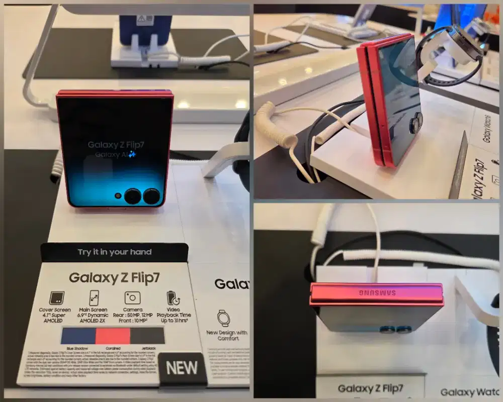 New Galaxy ZFlip7 Harga Termurah & Bonus Buds 3Fe