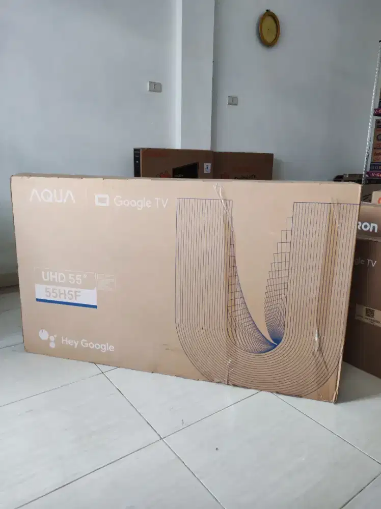 Aqua Tv 55 inch google UHD 4K garansi 5thn