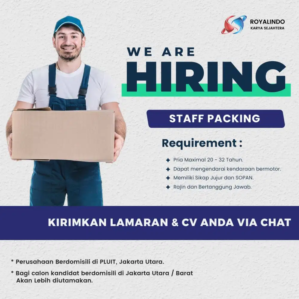 LOWONGAN KERJA PICKING & PACKING ONLINE STORE