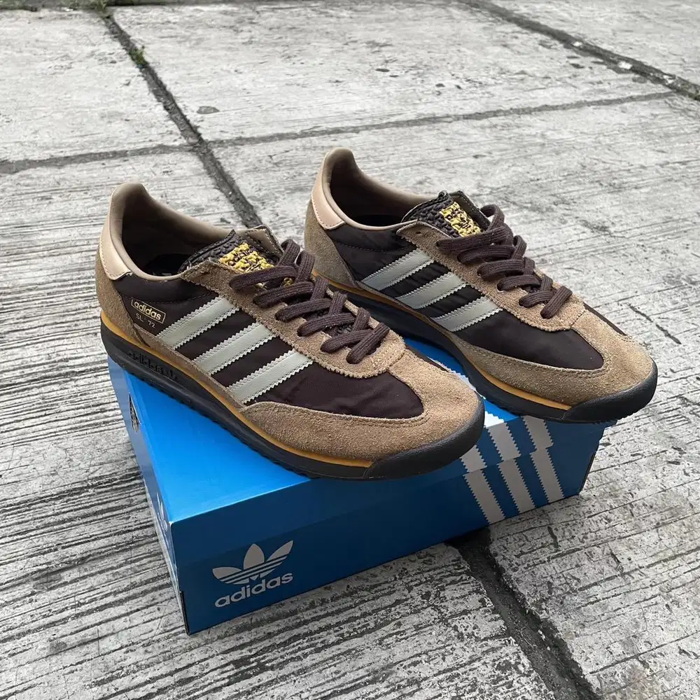Sepatu Adidas SL 72 RS Brown Putty Grey Preloved Yellow