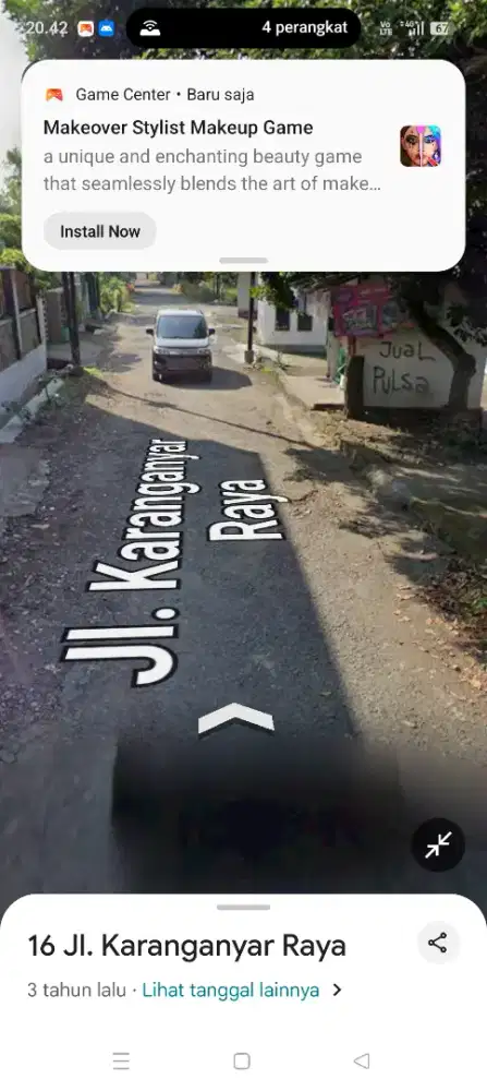 Dijual tanah bonus rumah utara SD model  di Karanganyar murah banget