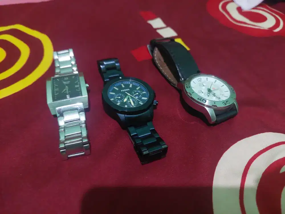 Jam tangan fossil, alexandre christie, swiss army