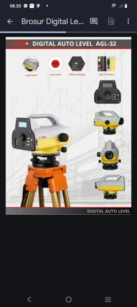 digital auto level alpha geo AG 32