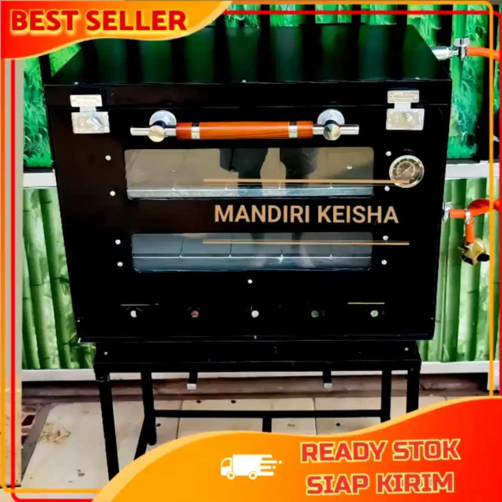 Oven Gas + regulator api atas bawah