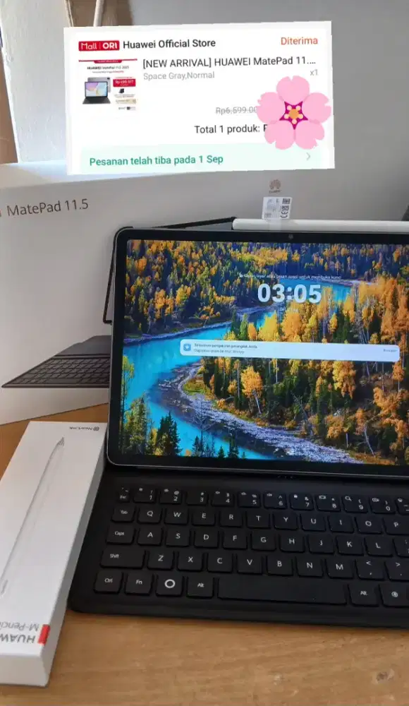 Huawei MatePad 11.5 2025 – Baru Unboxing 1 september, Mulus 95%,