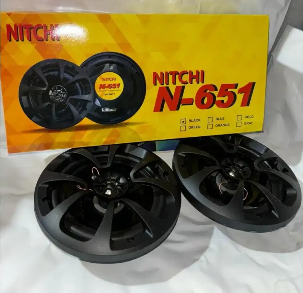 Spiker coaxial 6inch nitchi, sepasang