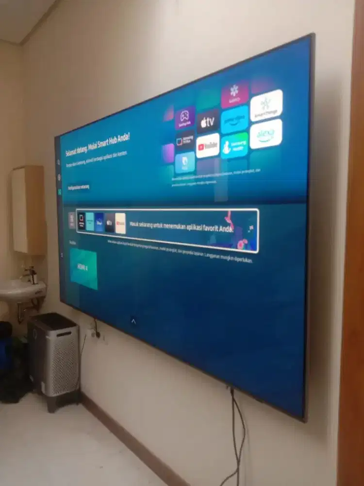 Pasang bracket tv di dinding plat tebal/bongkar pasang