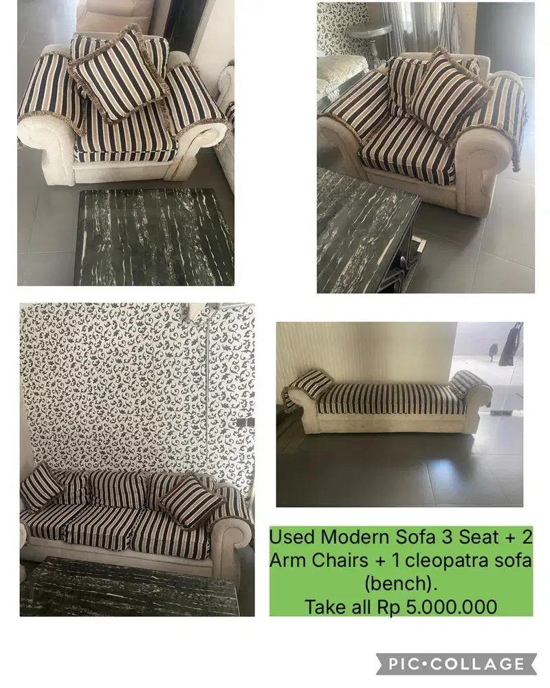 Dijual Prelove Sofa , Lampu , Meja dan Lemari