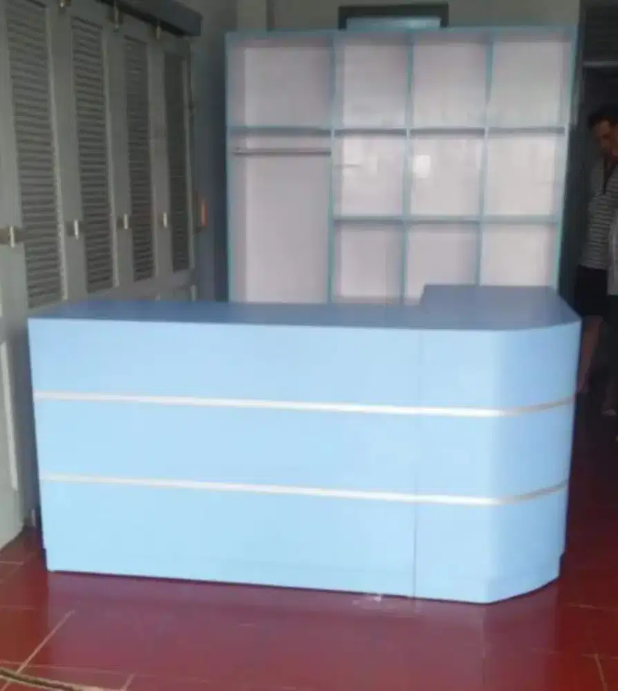 Meja kasir rak loundry