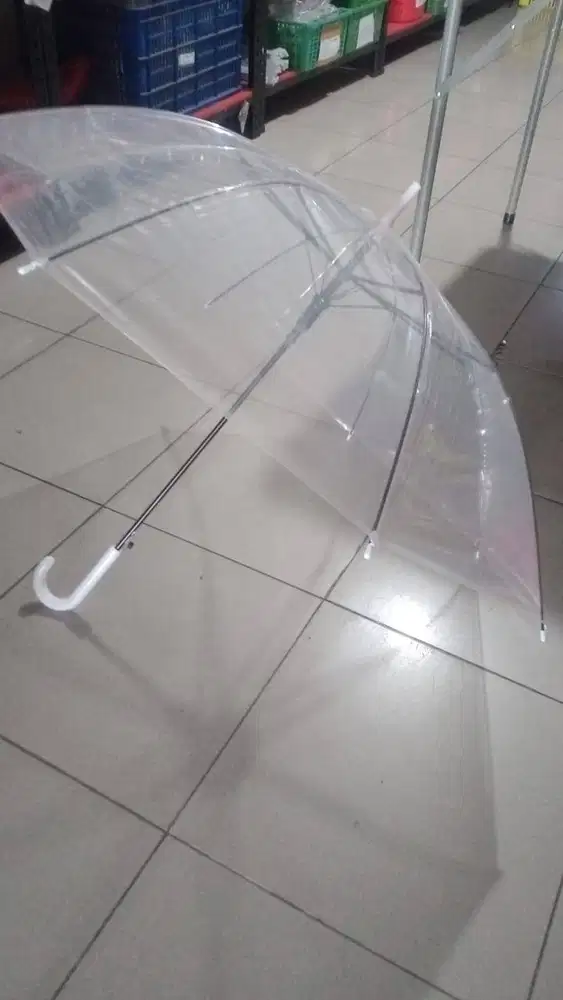 payung transparan bening