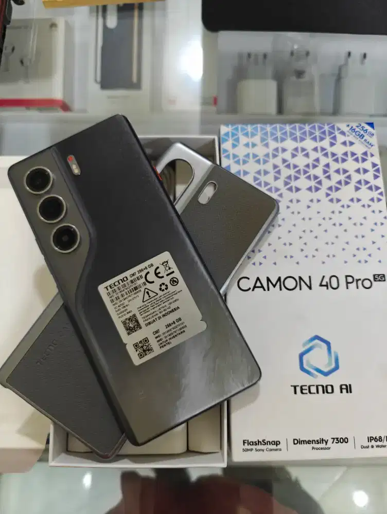 Techno camon 40 pro 5g 8/256 Fullset mlus kayak baru