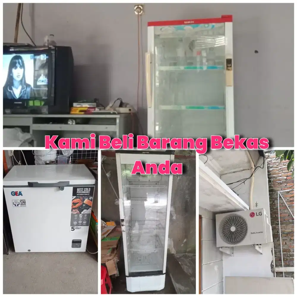 Kami Tampung jual Beli Kulkas, Freezer Showcase bekas dan barkas lain