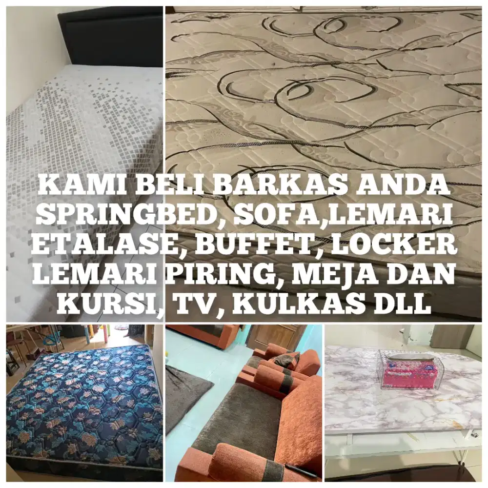 Kami Siap jual beli Barkas Springbed Sofa dan Furniture dan Mebel anda