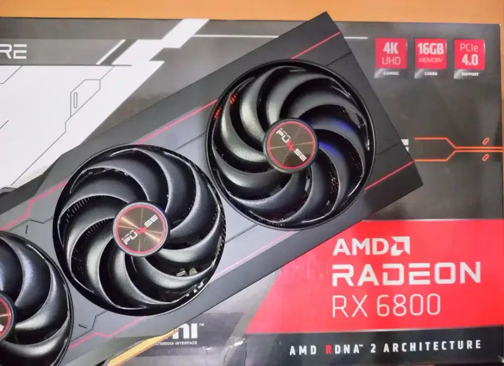 VGA SAPPHIRE PULSE RX 6800 16GB GDDR6 - BEKAS