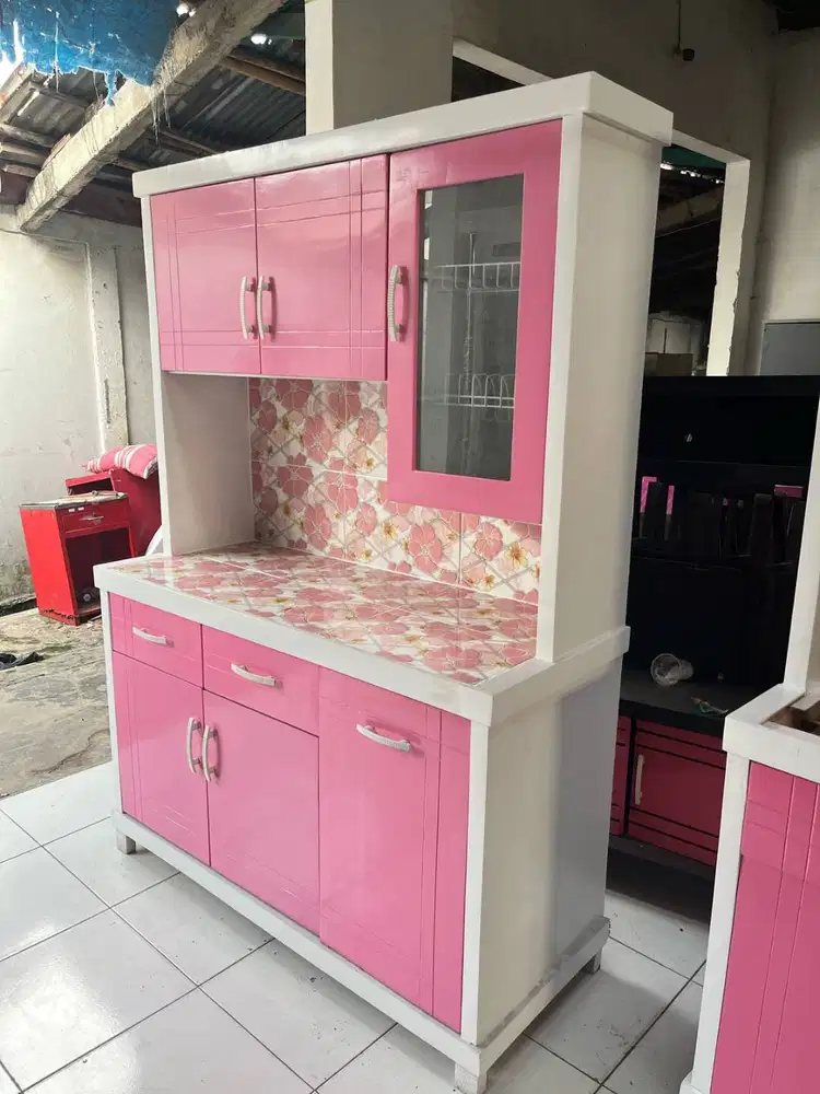 DIJUAL RAK PIRING KAYU RAK DAPUR 3 PINTU RAK PIRING KAYU 3 PINTU