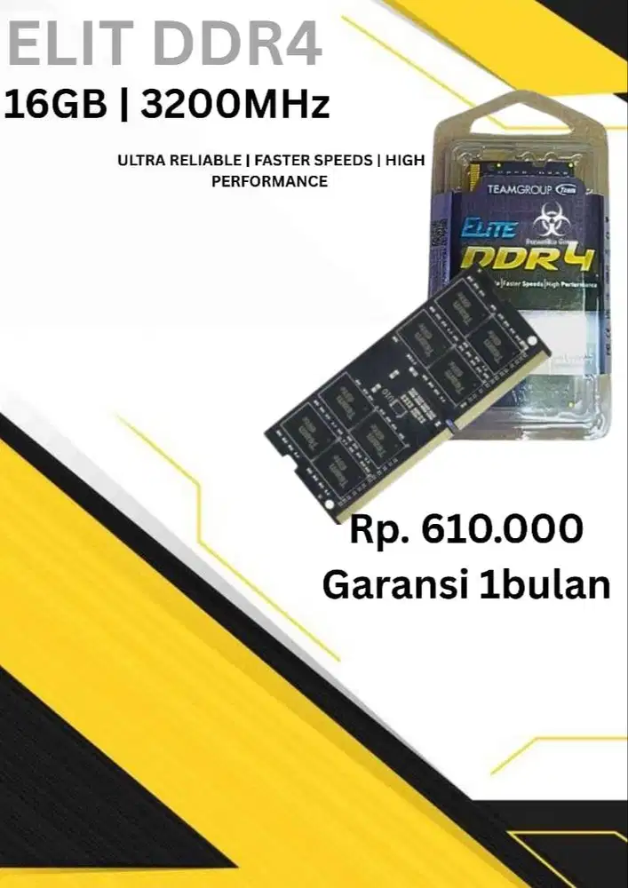 JUAL RAM LAPTOP ELIT DDR4 16GB