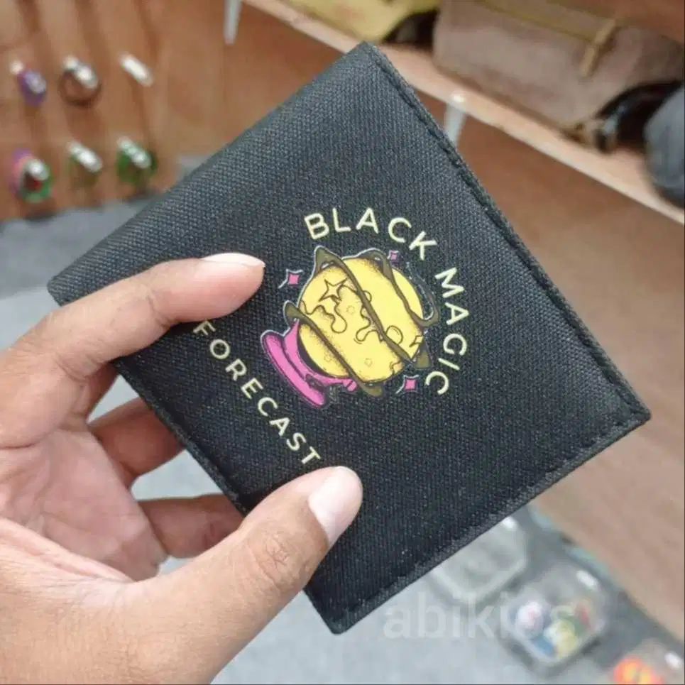 Dompet bahan kanvas bagus simpel do4 bagus pria warna hitam