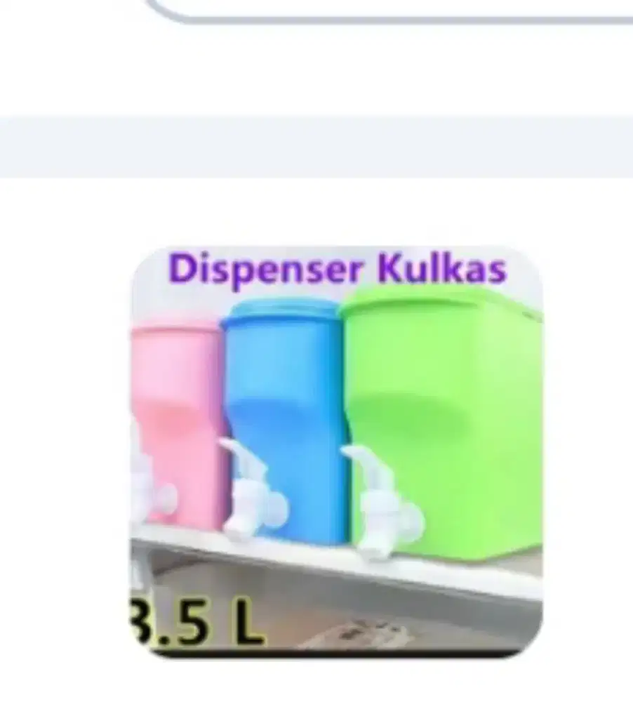 Untuk isi air minum di kulkas