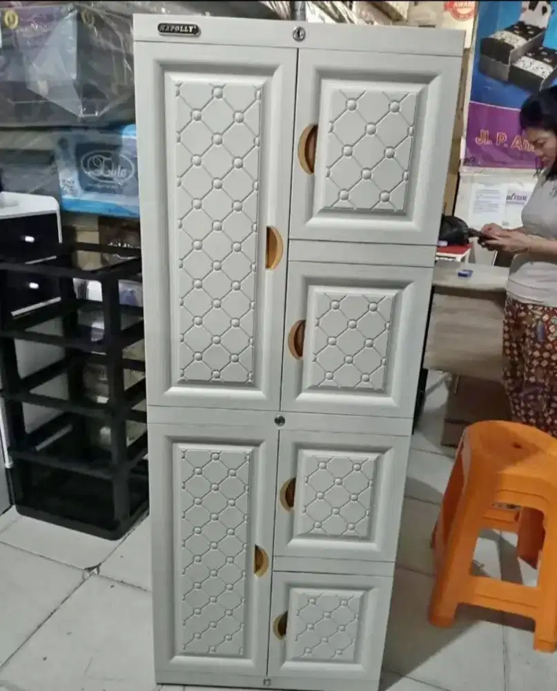 Lemari plastik napolly 4susun