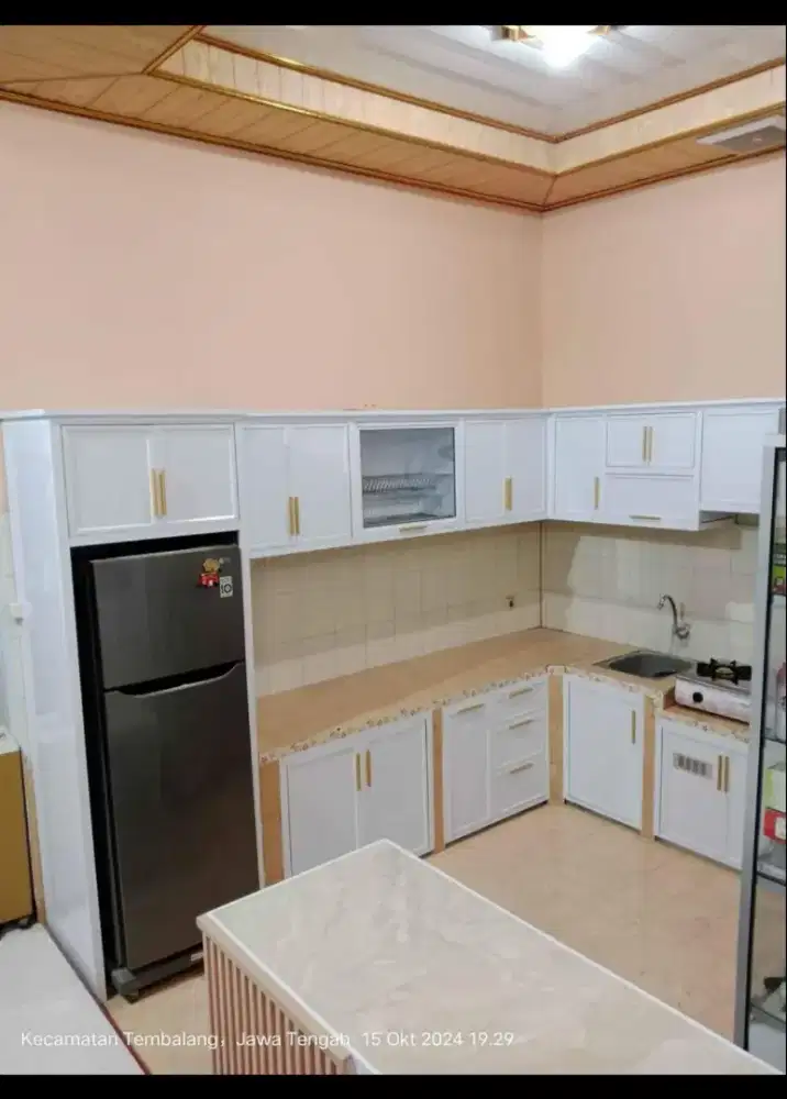 Kitchen set alumunium anti rayap harga termurah bahan tebal
