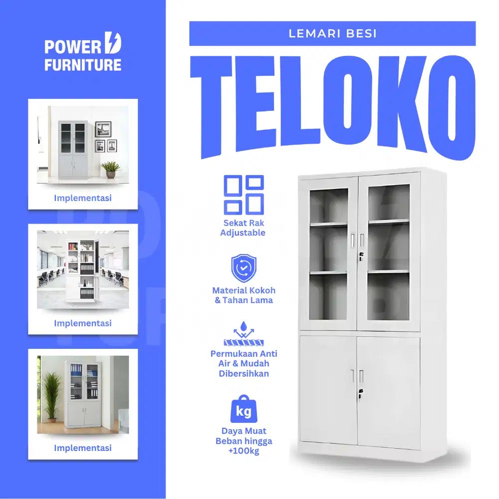 Lemari Besi Kaca TELOKO – lemari besi kantor | lemari besi dokumen