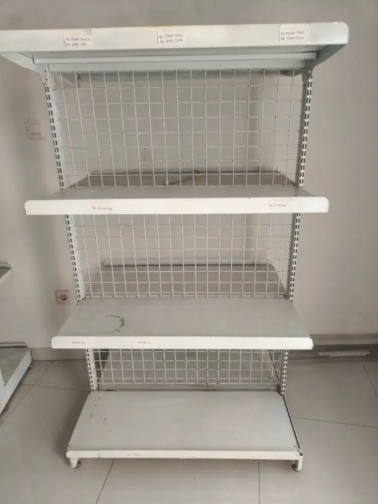 Rak besi untuk jualan 2 sisi