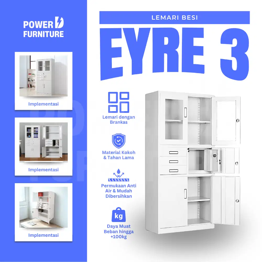 Lemari Brankas Besi EYRE 03 – lemari besi kantor | lemari besi brankas