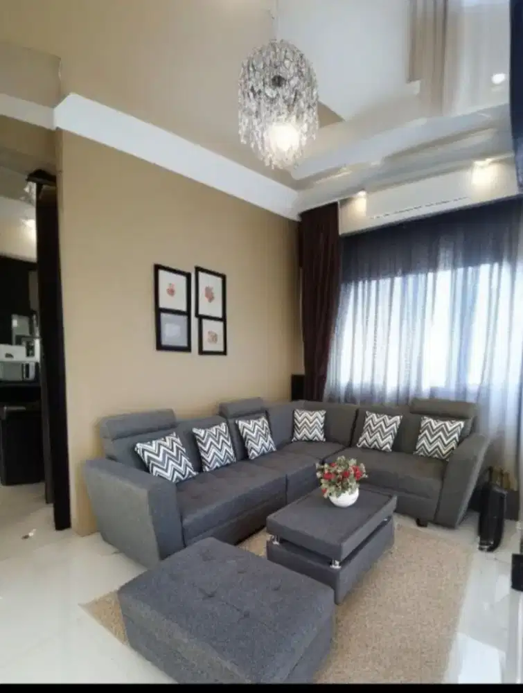 Sofa sudut + puk murah best seller