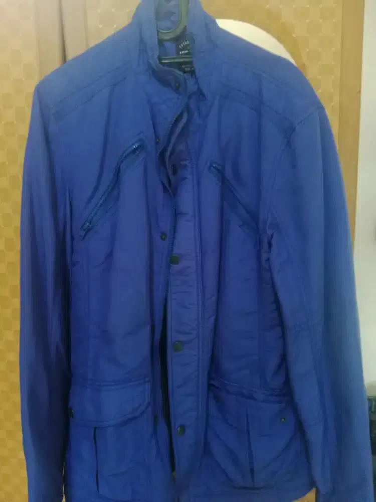 Jaket biru keren, jual murah