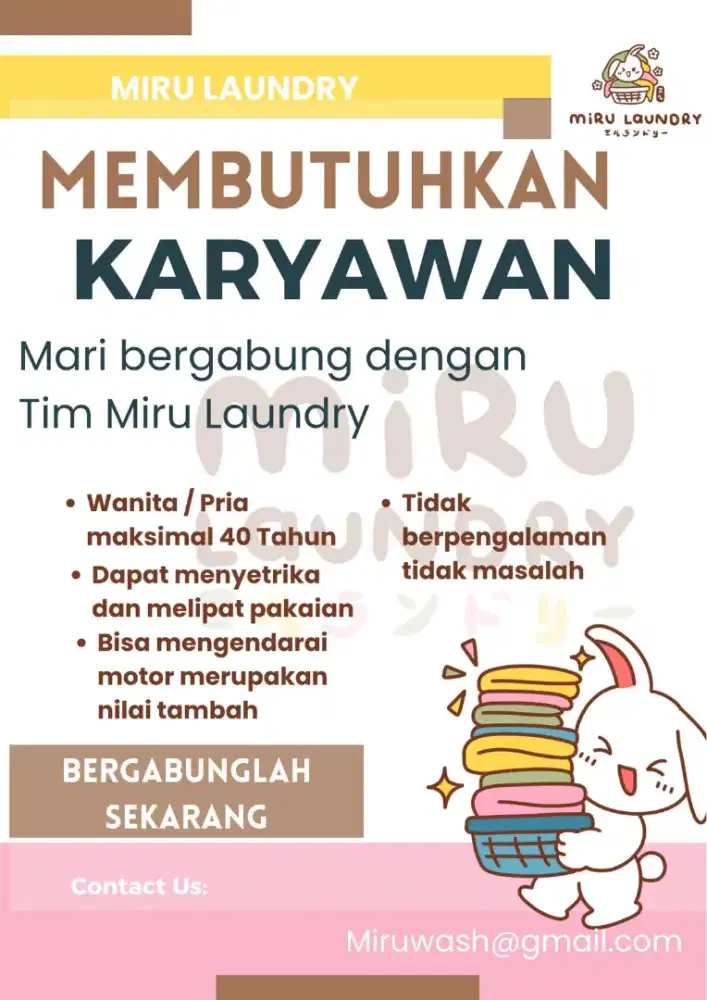 STAFF LAUNDRY MIRU LAUNDRY PORIS