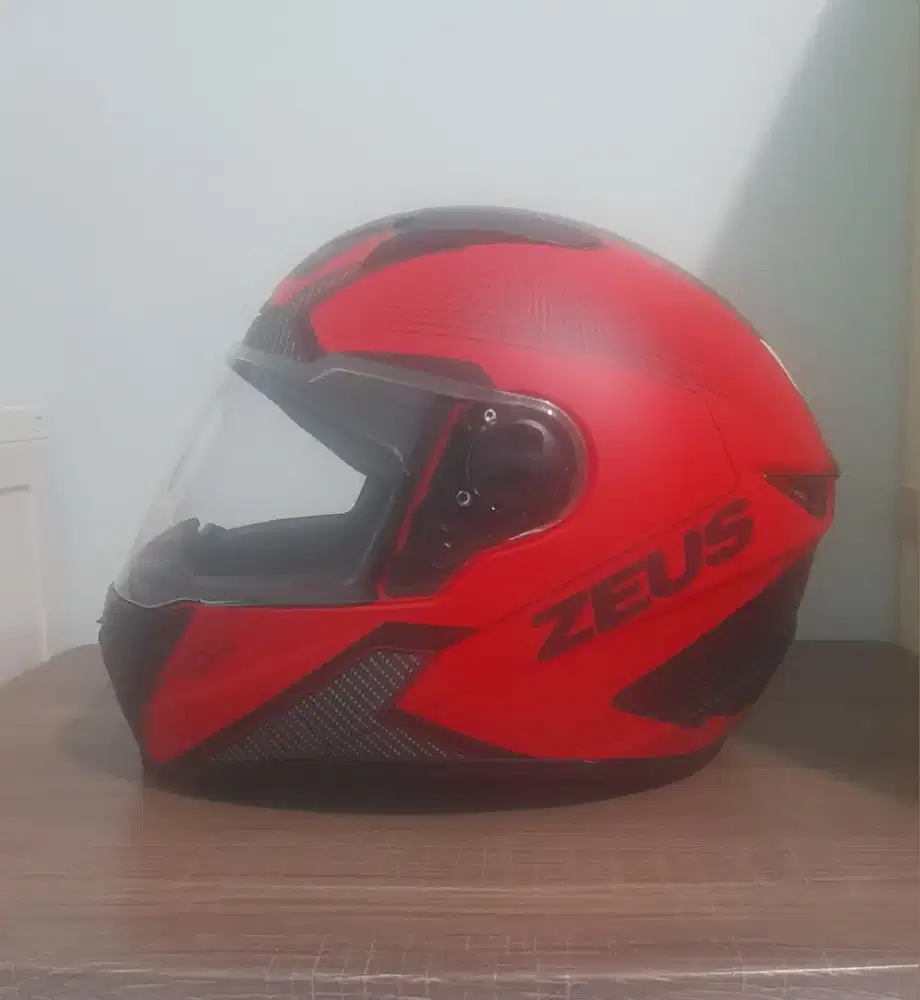 Helm Fullface Zeus ZS-811c Flat visor Size XL