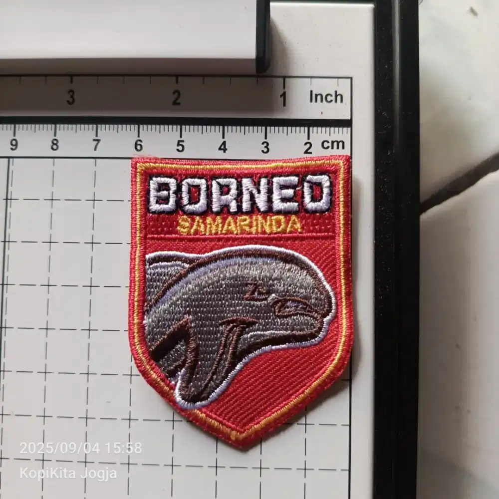 Emblem patch bordir borneo samarinda baru