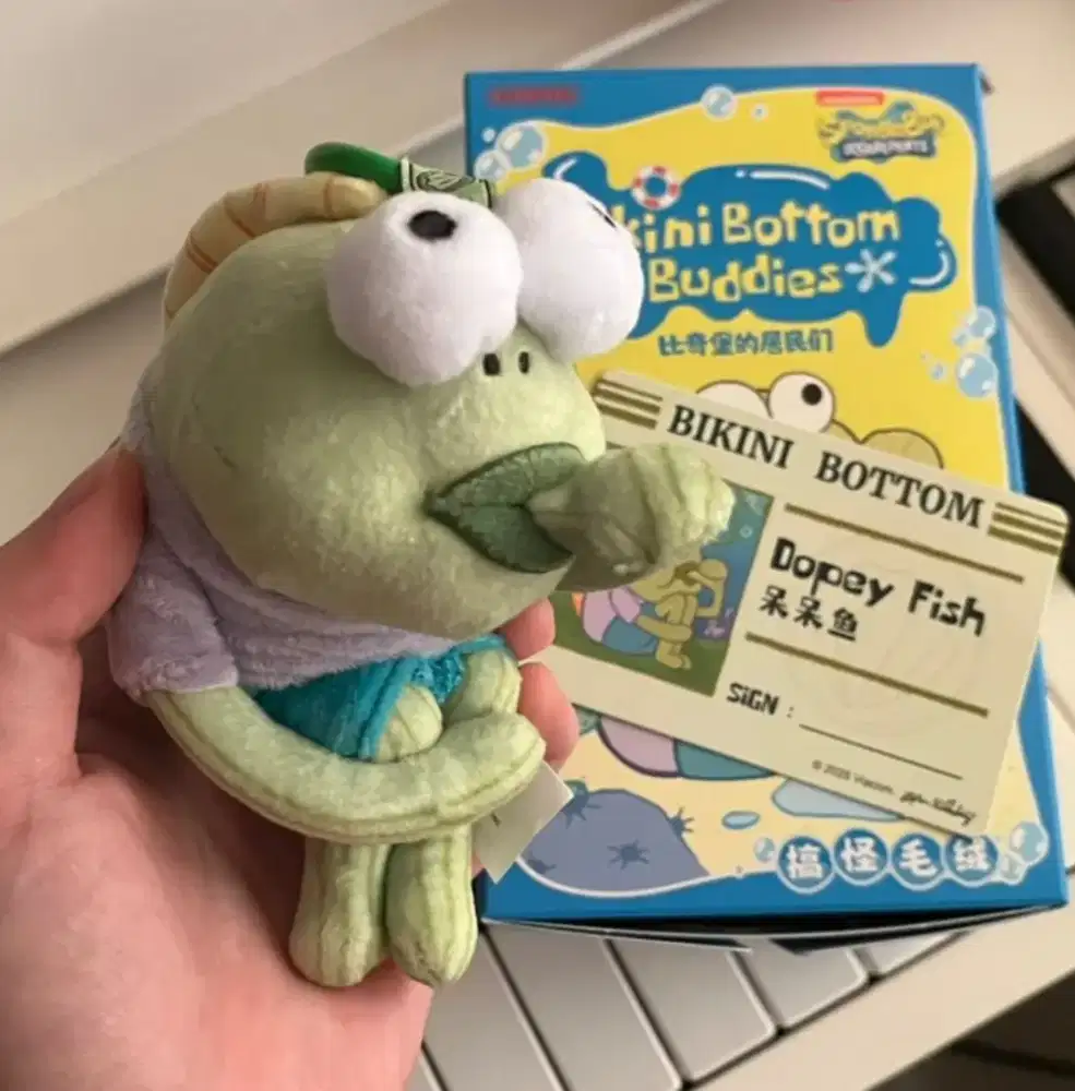 Spongebob bikini bottom buddies pop mart original gantungan tas kunci