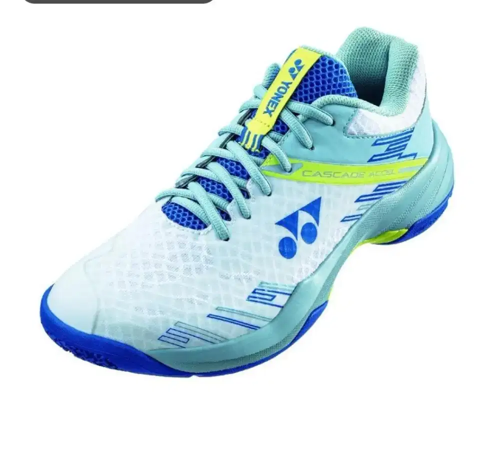 Sepatu badminton yonex power cushion cascade accel-smoke blue/white