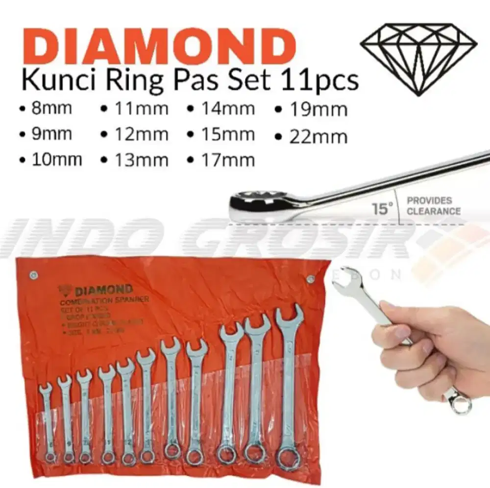 Kunci ring pas 11 pcs
