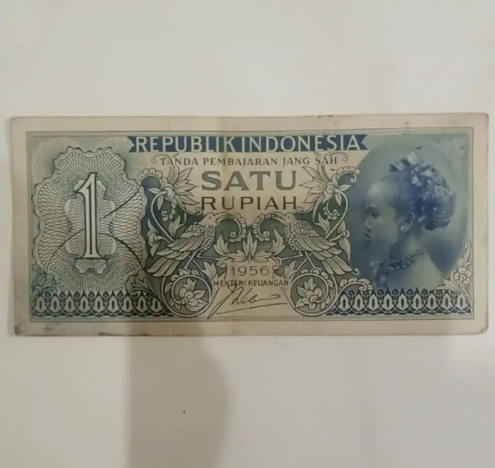 Uang bahari 1 Rupiah tahun 1956