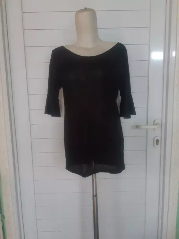 Blouse/kaos rajut plisket Ggak jange preloved tjap karoeng