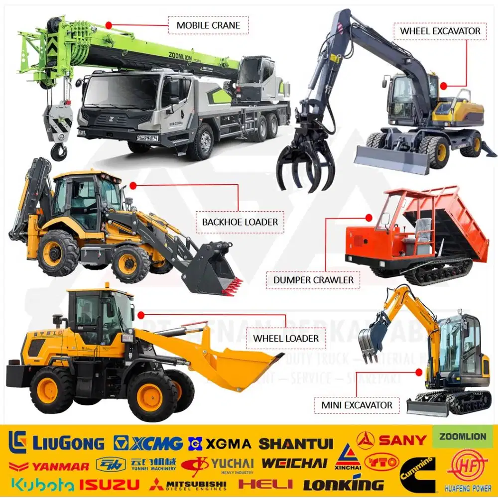 BullDozer Wheel Loader Excavator Forklift Drilling Rig Concrete Mixer