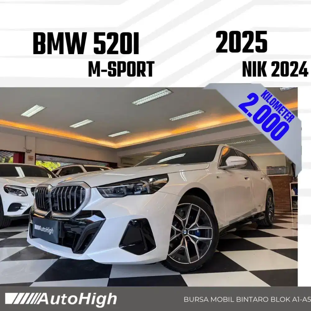 DP10% [Km2.000] 520i M-Sport 2024 White Reg 2025 #AUTOHIGH