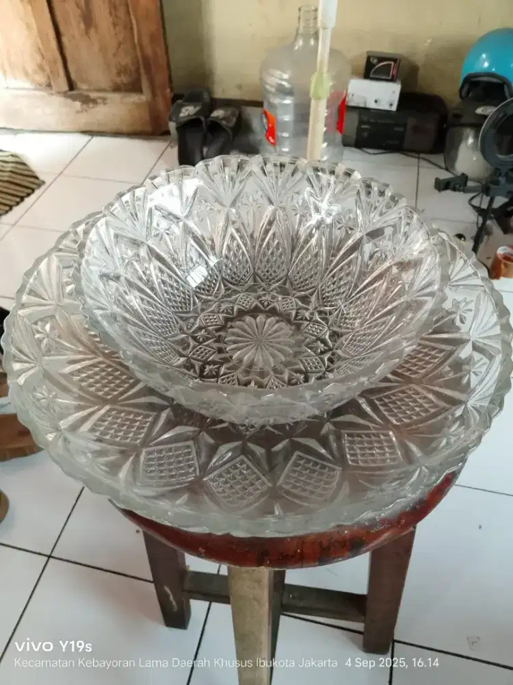 Dijual Mangkok Kaca dan Tempat buah Keristal