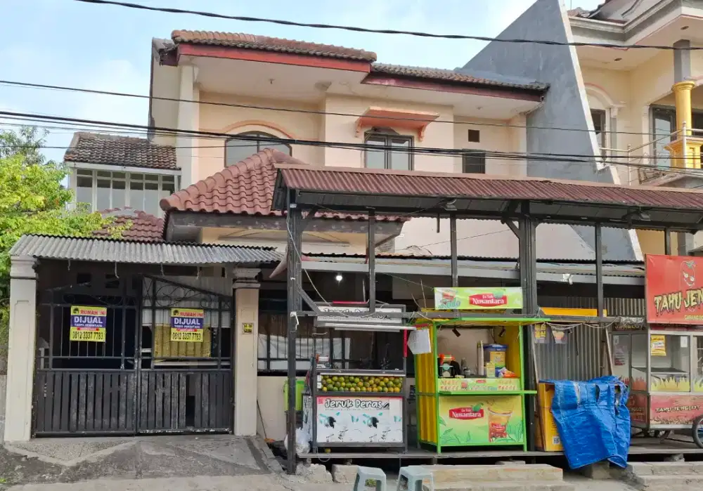RUMAH WISMA TROPODO DEKAT BANDARA, UINSA, DEPAN BISA DISEWAKAN