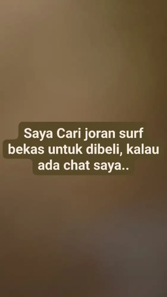 Jika ada yang ingin jual chat saya